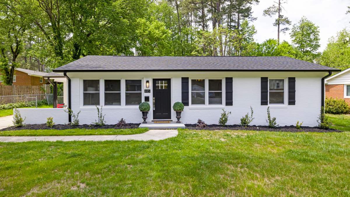 Single-story ranch home typical of Georgetown's 1970s and 1980s build-out